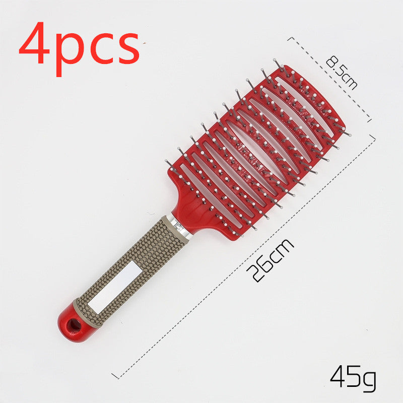 Hairbrush Anti Kit Brushy Women Detangler Hair Brush Bristle Nylon Scalp Massage Teaser Hair Brush Comb Hairbrush Anti Kit Brushy Women Detangler Hair Brush Bristle Nylon Scalp Massage Teaser Hair Brush Comb